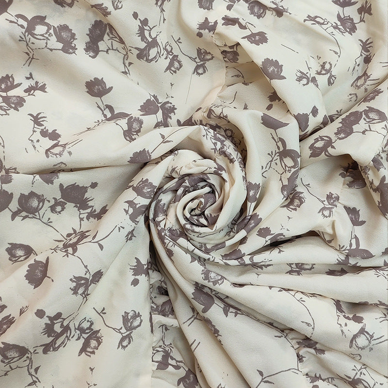 Vestido Estampado Floral Cuello en V para Mujer — Poliéster