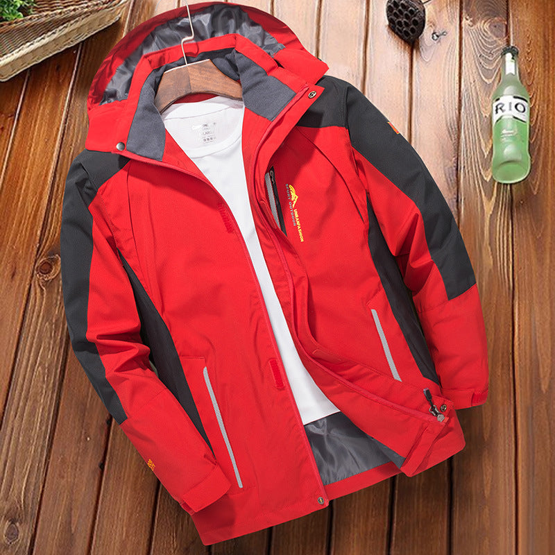 Chaqueta cortavientos fina para hombre, resistente al viento y al agua, para actividades al aire libre.