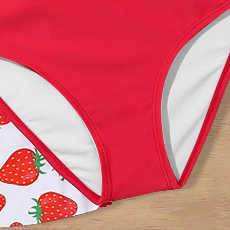 Traje de Baño Tres Piezas para Niñas — Bañador Infantil