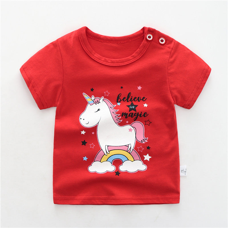 Camiseta de Algodón para Niños — Suave y Transpirable