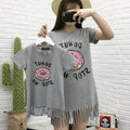 Vestido con Flecos Donut a Juego Madre e Hija — Algodón