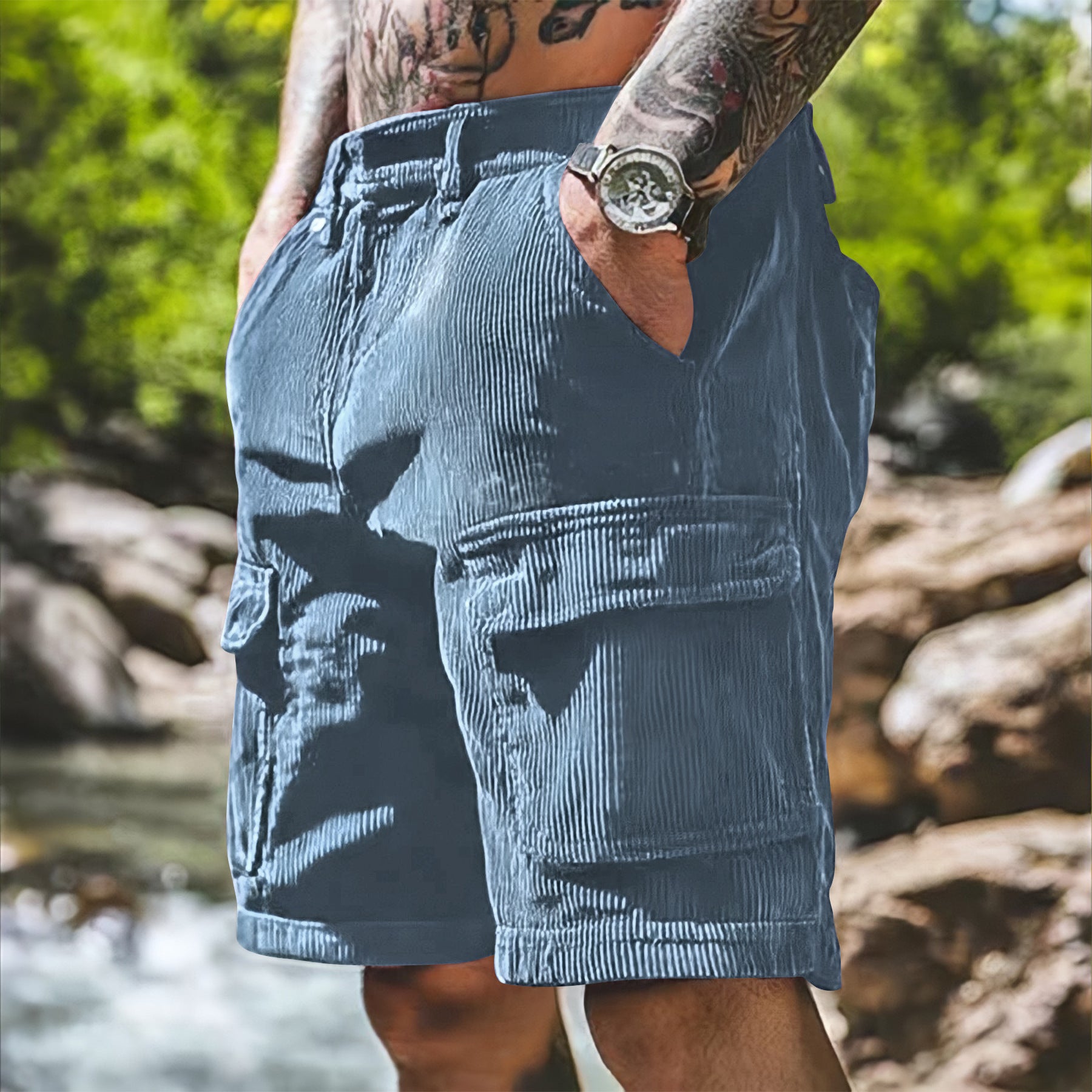 Pantalones cortos de trabajo de verano para hombre