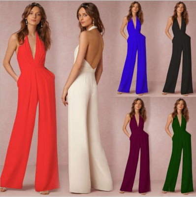 Mono sin mangas con escote halter