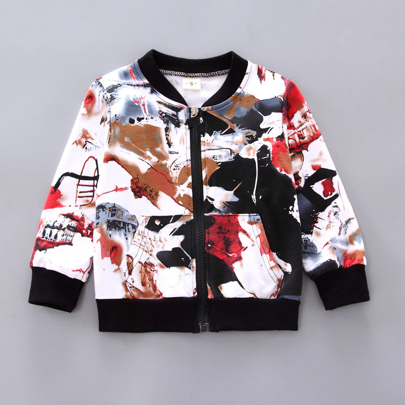 Conjunto de niño de tres piezas con manga larga — estilo coreano