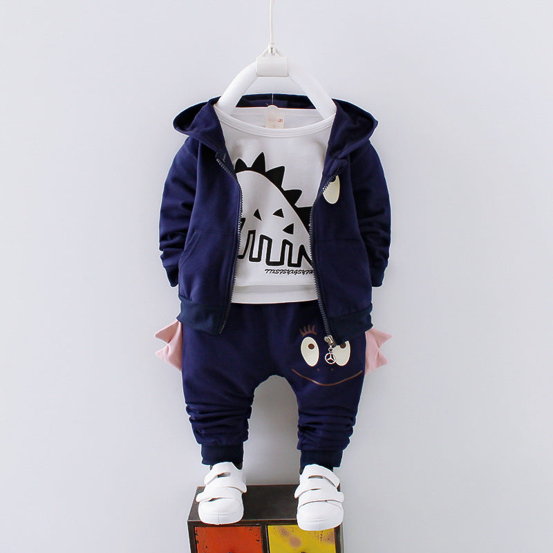 Conjunto Deportivo Niño Manga Larga Primavera Otoño — Algodón