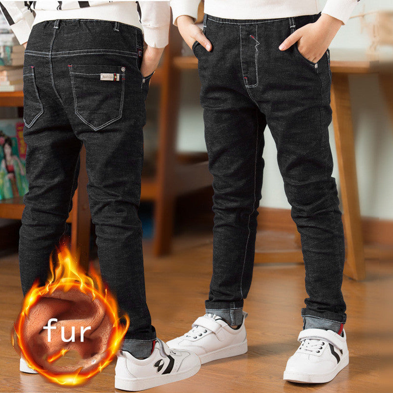 WOOL DENIM JEANS