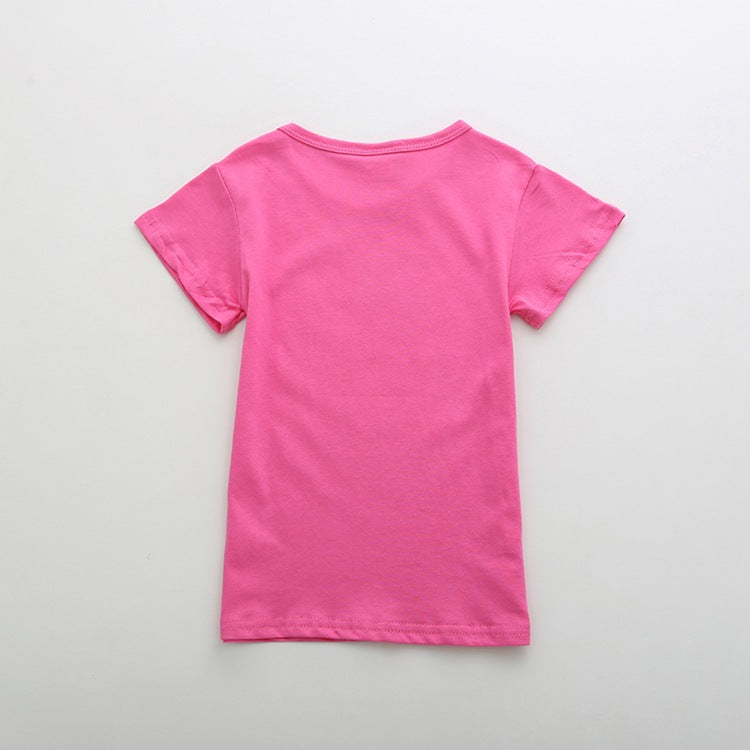 Camiseta Manga Corta con Lunares para Niña — Algodón