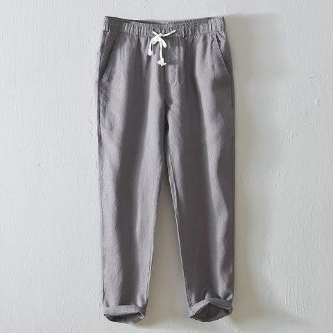 Pantalones casuales de talla grande para hombre, de corte recto holgado y versátiles.
