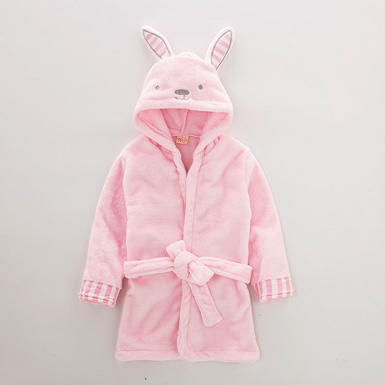 Bata de franela suave para bebés