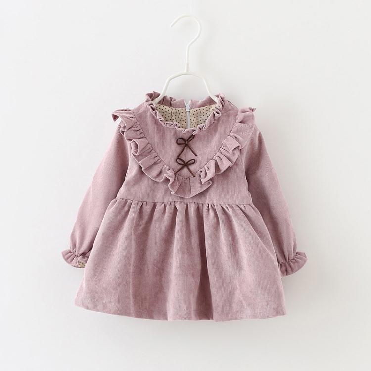 Vestido de Pana para Bebé Niña — Blusa de Primavera Casual