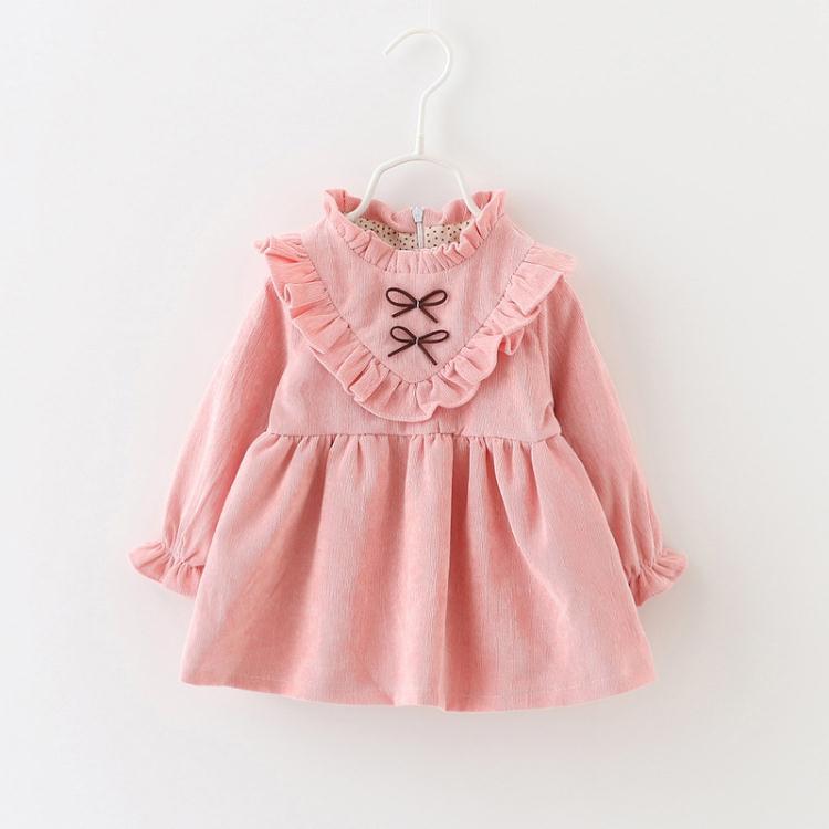 Vestido de Pana para Bebé Niña — Blusa de Primavera Casual