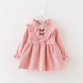 Vestido de Pana para Bebé Niña — Blusa de Primavera Casual