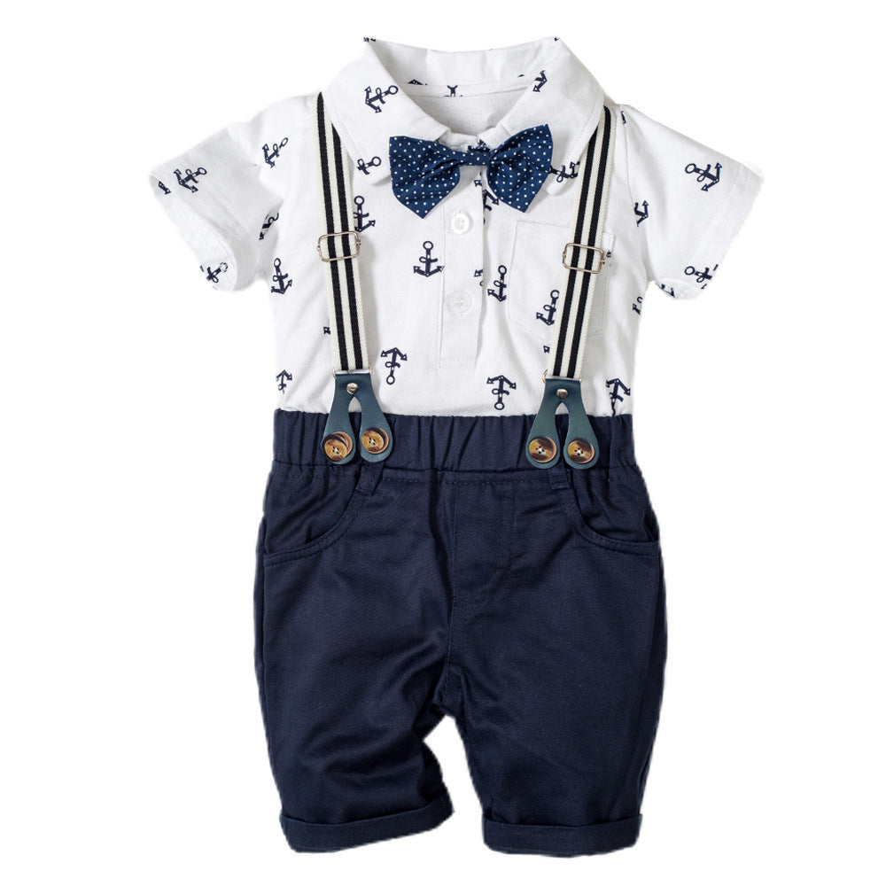 3-PIECE KIDS' OUTFIT WITH ANCHOR PRINT