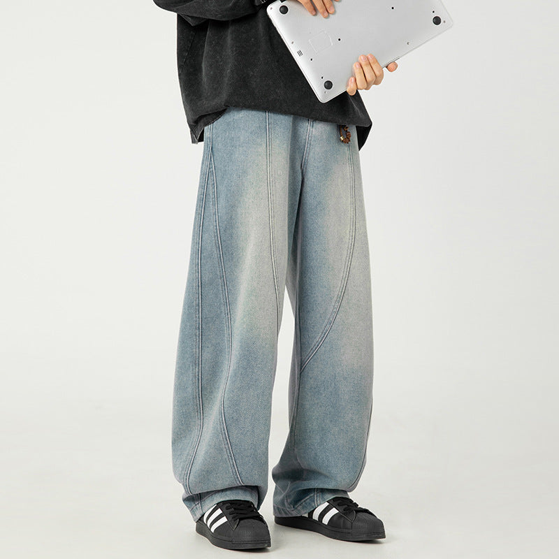PANTALON VAQUERO ANCHO DE HOMBRE