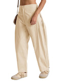 Pantalones Barrel de Pierna Ancha Holgados para Mujer