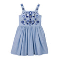 Vestido Infantil de Punto Bordado para Niña — Algodón 100%