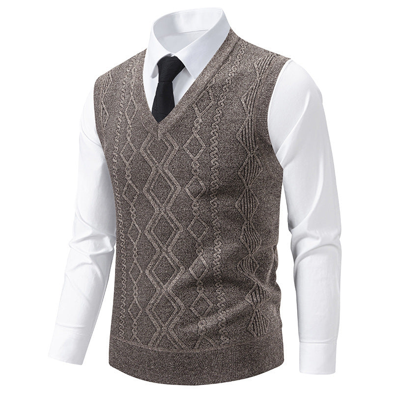 chaleco ajustado cuello en v