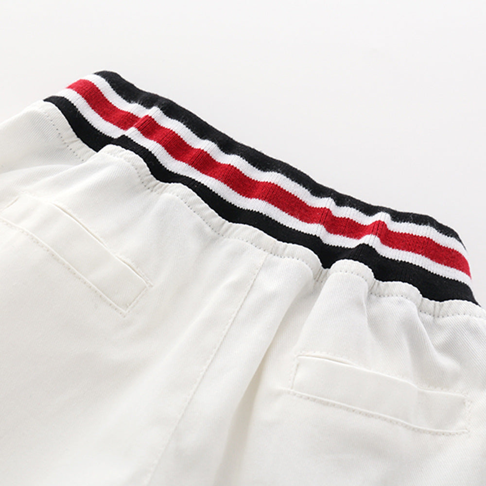 Conjunto de Camiseta y Pantalón Blanco para Niño — Fresco y Elegante