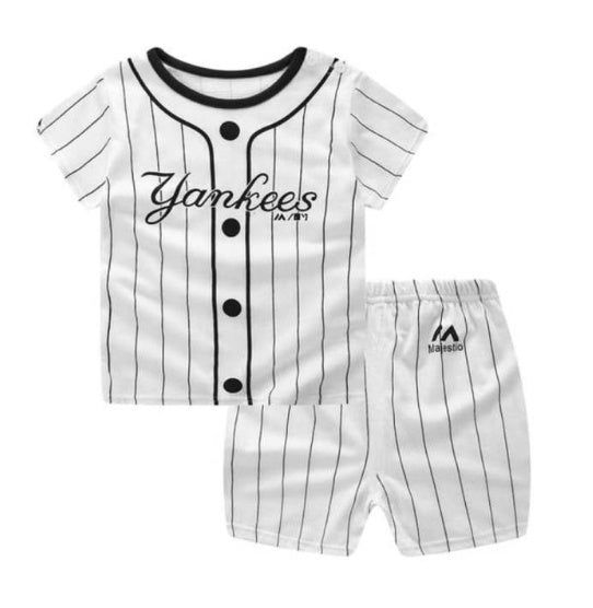 Conjunto Infantil de Dos Piezas con Estampado de Dibujos Animados — Bebé Verano