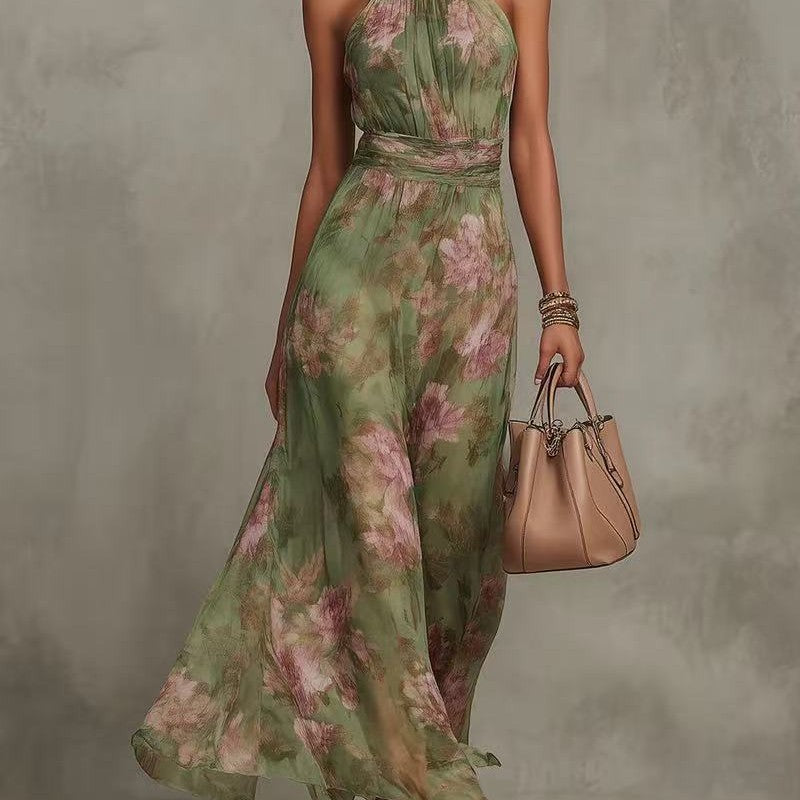 Vestido Resort Ceñido a la Cintura y Favorecedor