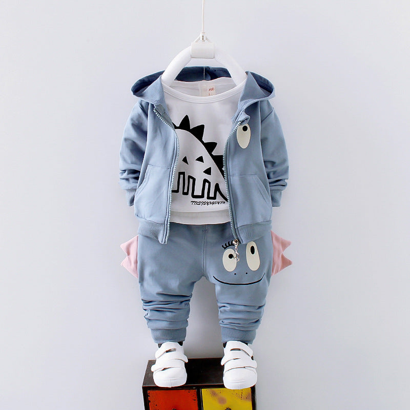 Conjunto Deportivo Niño Manga Larga Primavera Otoño — Algodón