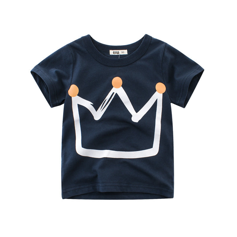 Camiseta de Manga Corta para Niño — Algodón Fresca Verano