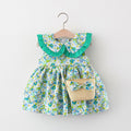 Vestido de Moda para Bebé Niña — Flores Estilo Coreano Verano