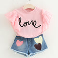 Conjunto de Verano para Niña Dos Piezas 3-8 Años