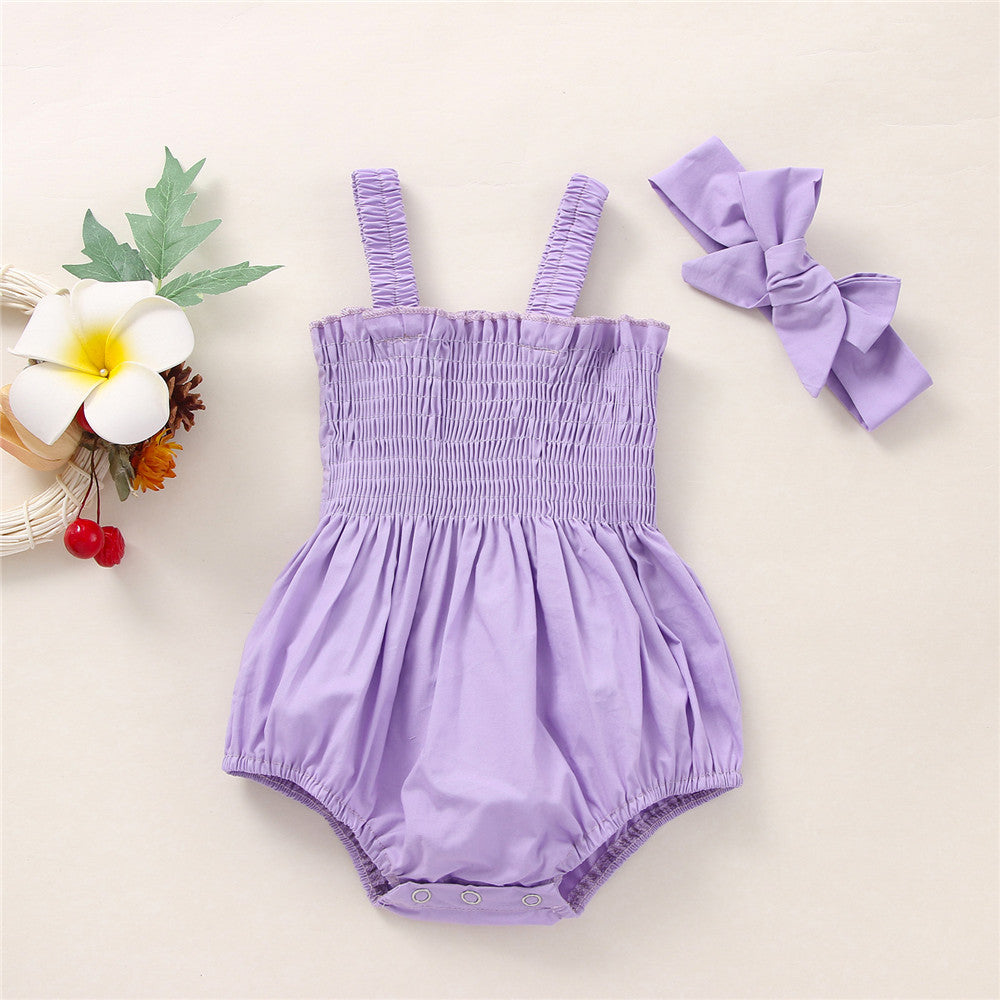 Pelele para Bebé Niña con Diadema