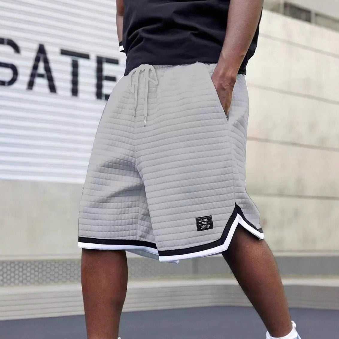 Pantalones cortos deportivos para hombre, estilo veraniego, modernos y frescos.