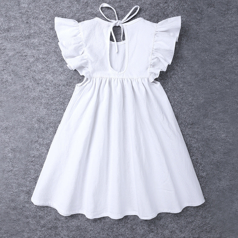 Vestidos de Bebé para Niñas — Falda de Volantes Algodón Verano