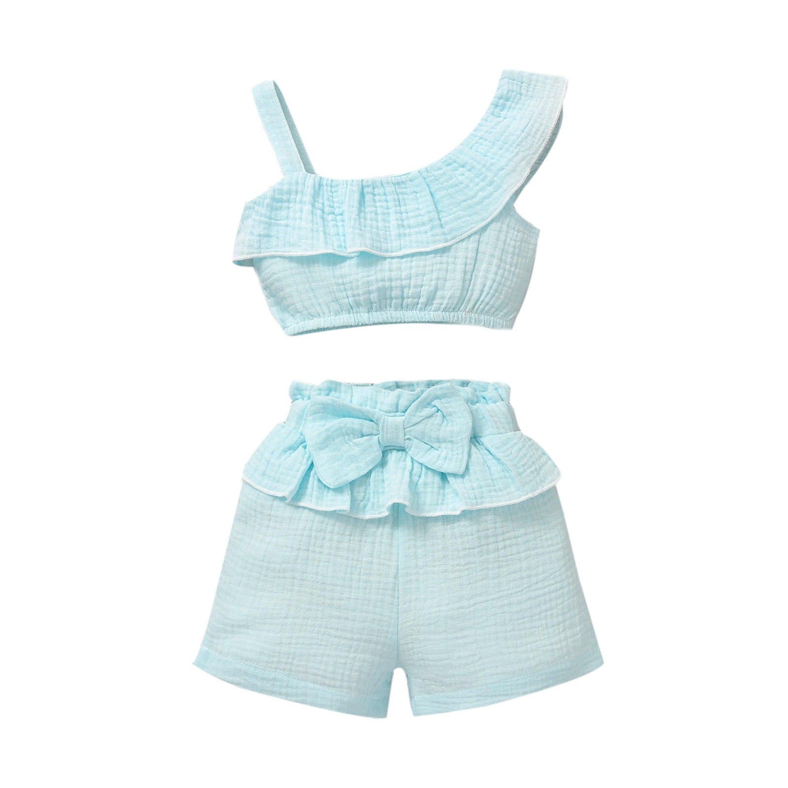 Traje Bandolera Color Liso para Bebé Niña — Algodón