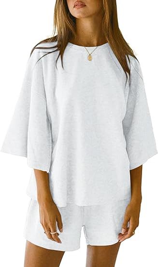 Conjunto casual de moda para mujer con shorts de cintura elástica