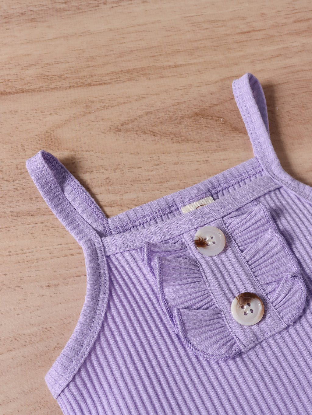 Conjunto Dos Piezas Niña Shorts Morados con Mariposas — Verano