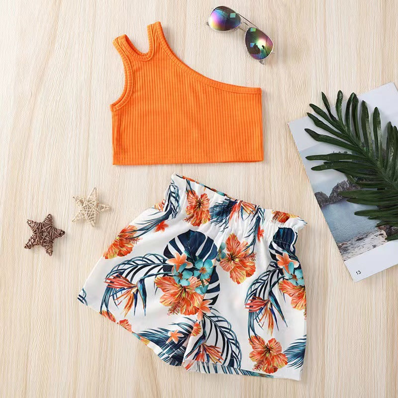 Conjunto para Niñas Top Tirante Un Hombro — Moda Infantil