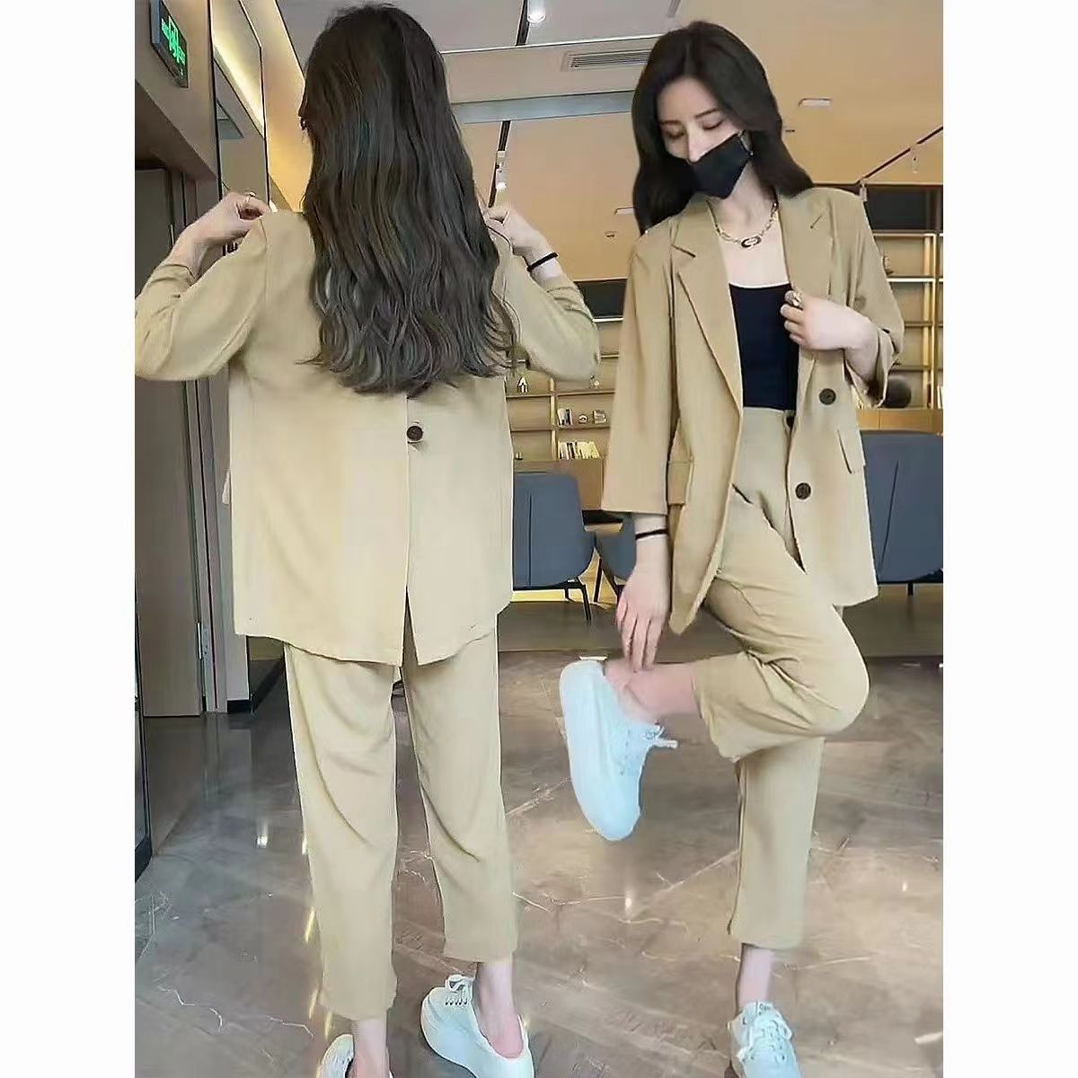 Conjunto Traje Elegante Mujer — Pantalón Formal y Chaqueta