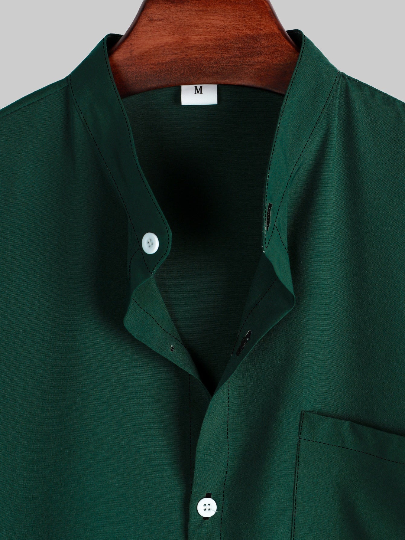 Camisa informal de hombre de color liso