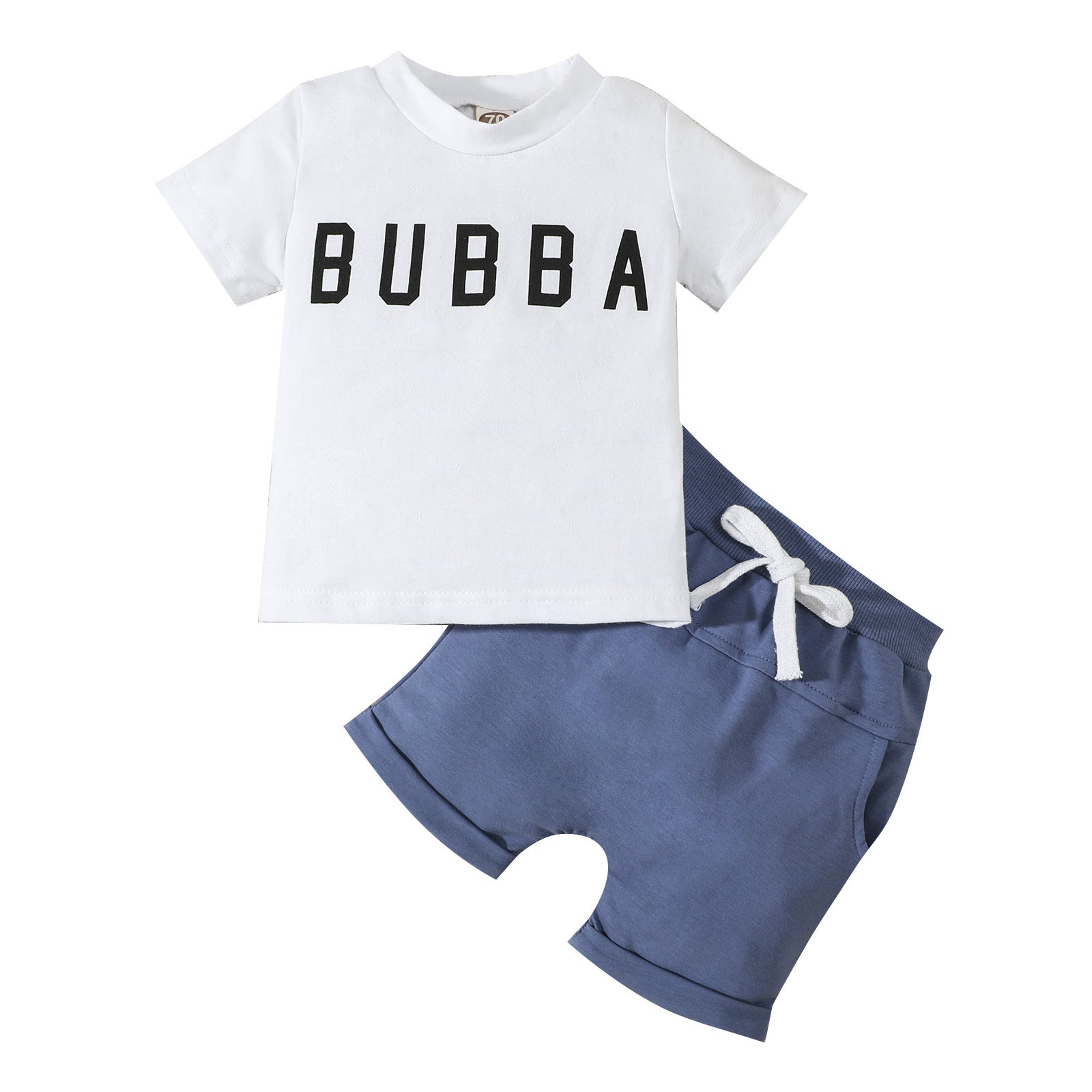 Conjunto de Camiseta y Pantalón Informal con Estampado de Letras para Niño — Set 2 Piezas