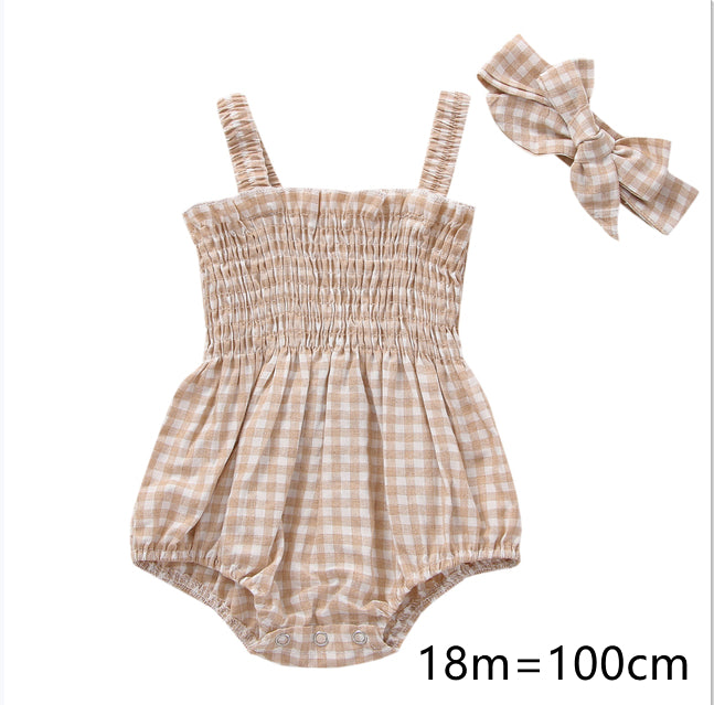 Pelele para Bebé Niña con Diadema