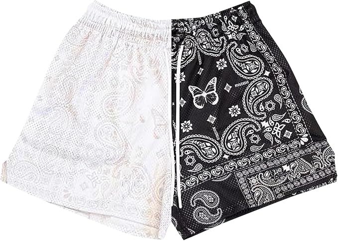 Pantalones cortos deportivos transpirables de malla para hombre