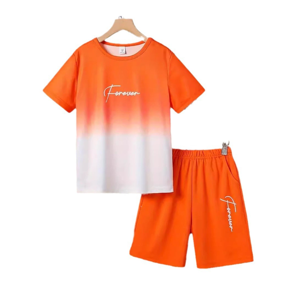 Conjunto Informal de Dos Piezas para Niño: Camiseta y Pantalón Corto