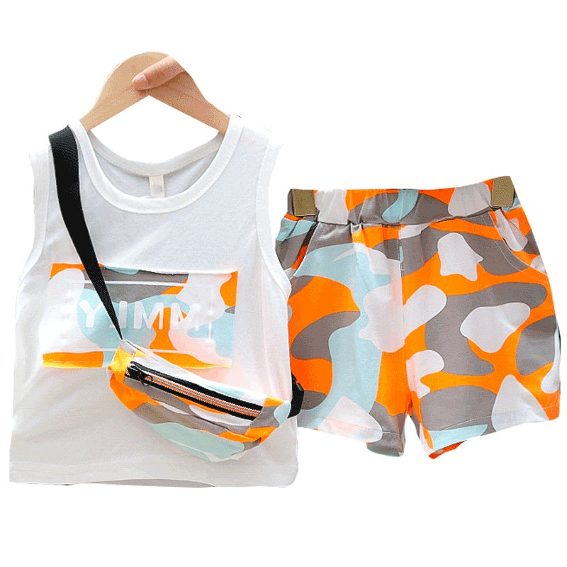 Conjunto de Verano de 3 Piezas para Niños — Algodón Bebé