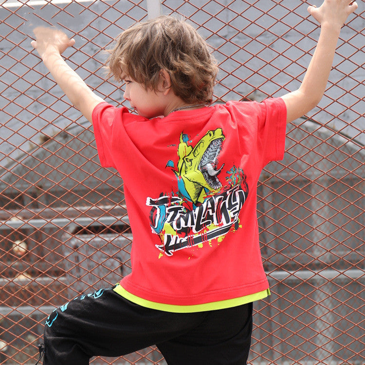 Boys' Dinosaur Print Short Sleeve T-Shirt