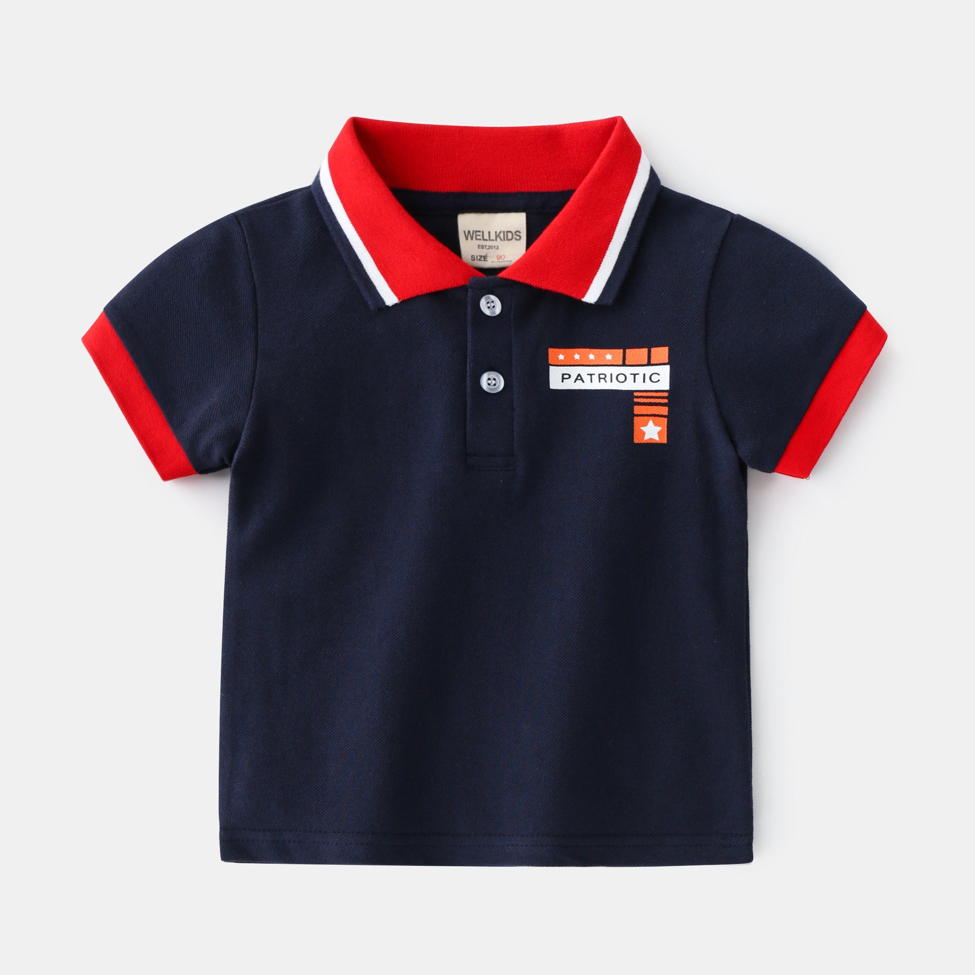 Camiseta Manga Corta Bebé Niño — Algodón Fresco Verano