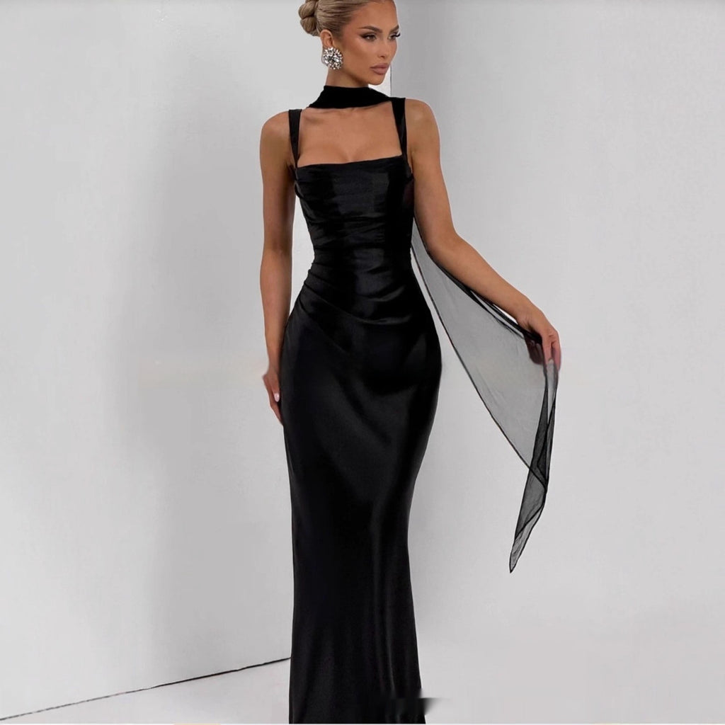 Nuevo y elegante vestido de noche de moda para mujer.