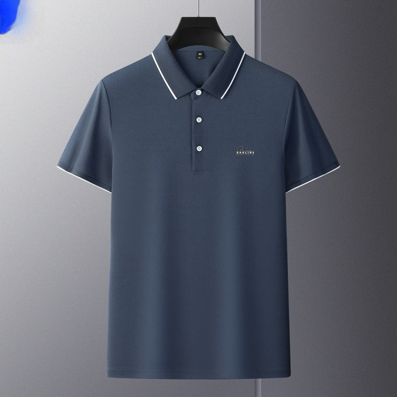 Camiseta de hombre estilo casual de verano con bordado de pedrería.