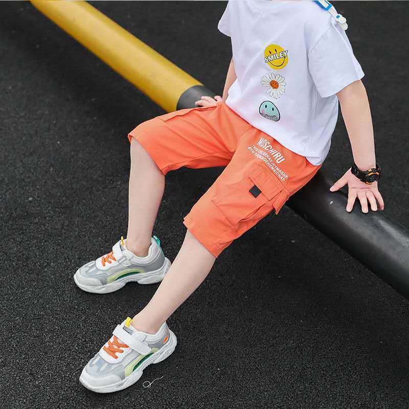 Pantalón Corto de Niño con Bolsillos — Algodón Casual