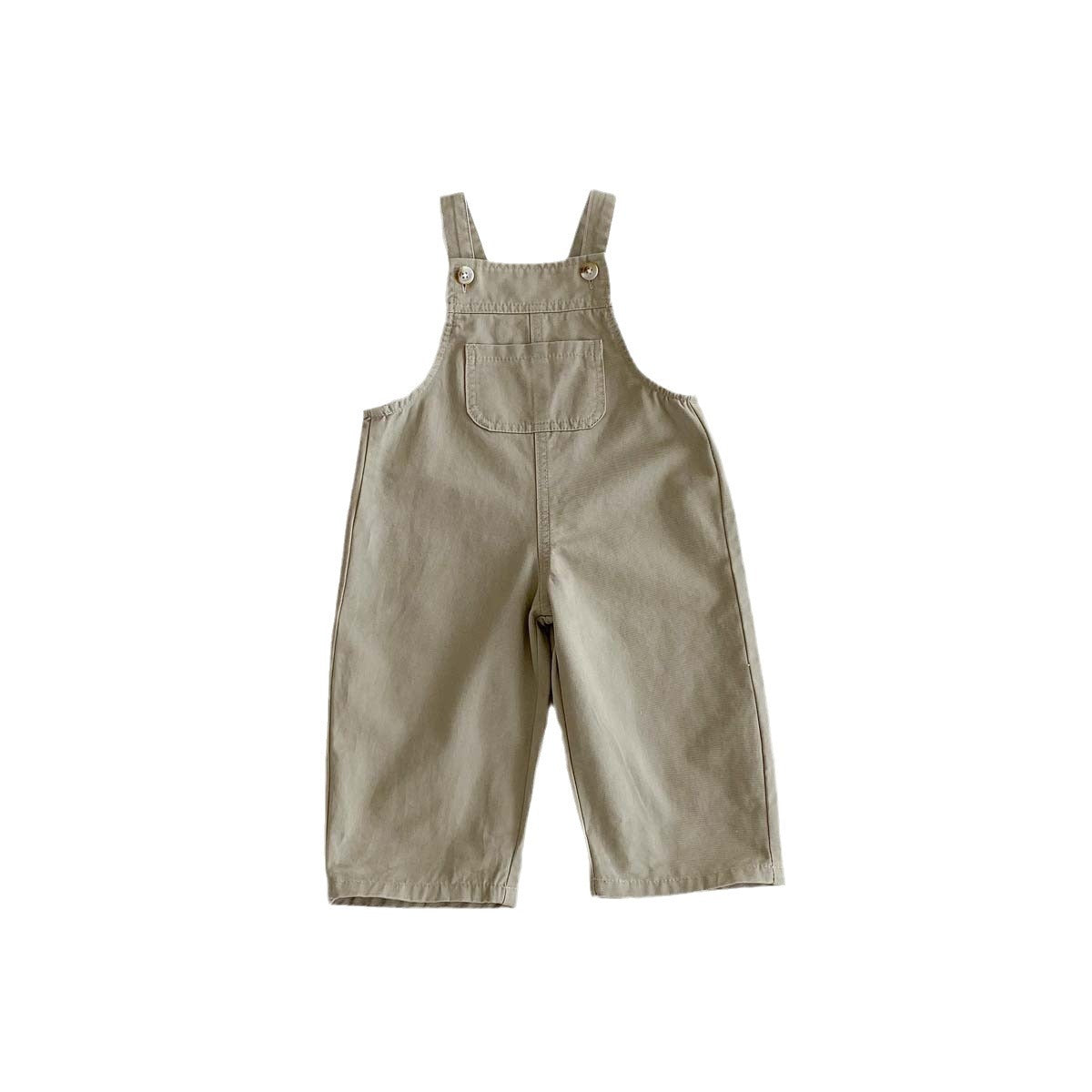 Mono vaquero informal con tirantes para bebé y niño pequeño
