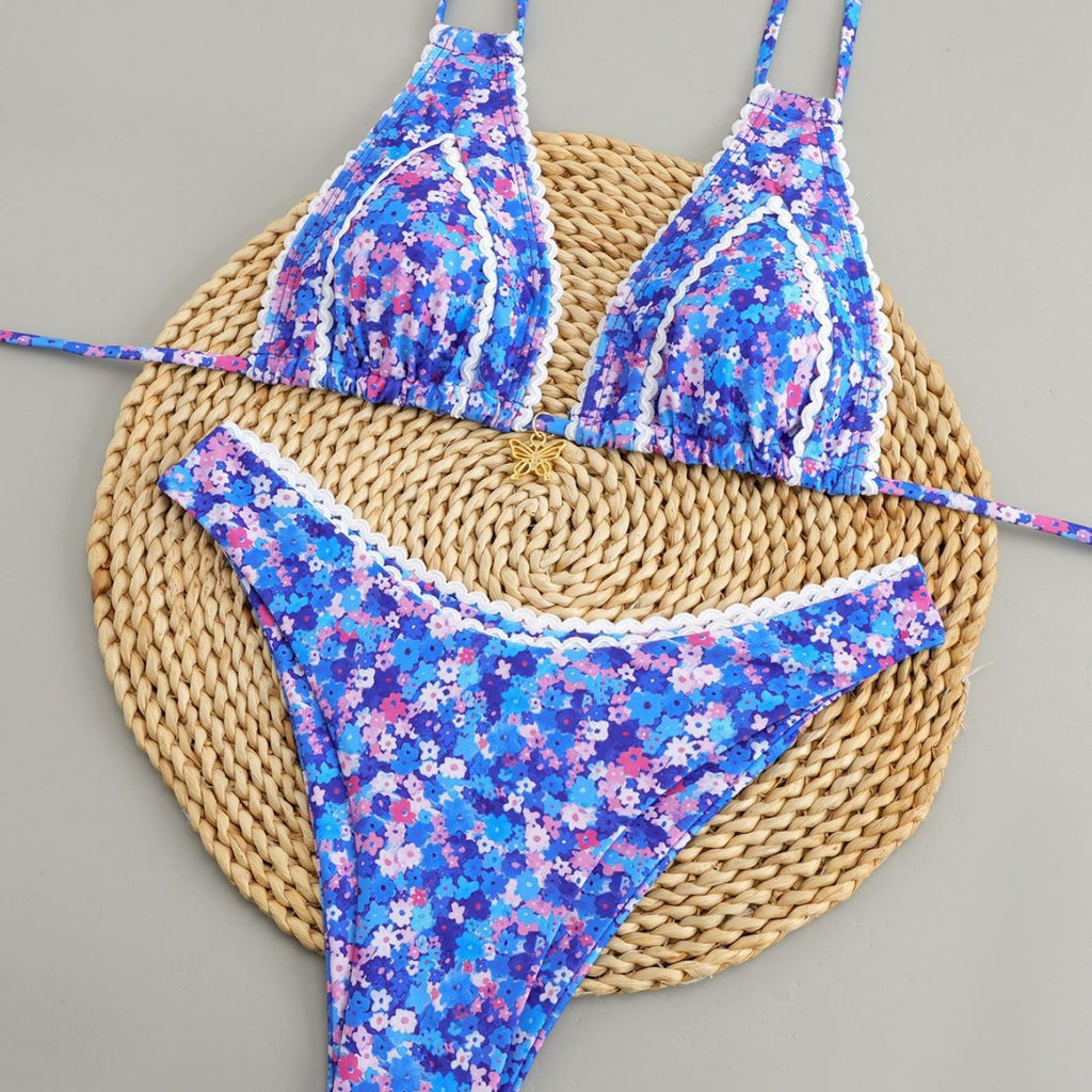 Bikinis de dos piezas estampado floral