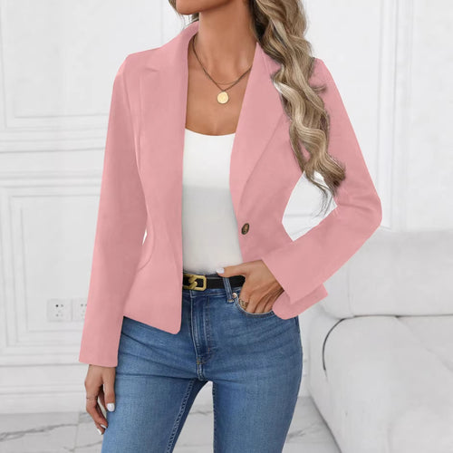 Blazer de mujer de alta gama en color liso.